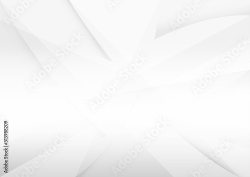 White and grey background. Corporate technology modern design. Pattern style geometric. Abstract modern background used about technology or product presentation backdrop. Vector illustration.