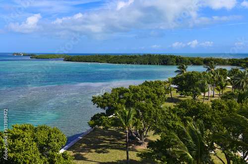Coastal scenery in the Florida Keys  USA