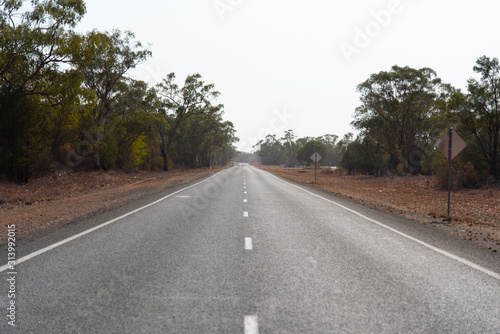 A long road trip on the way to Broken Hill.