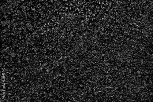 Asphalt road background with black color.