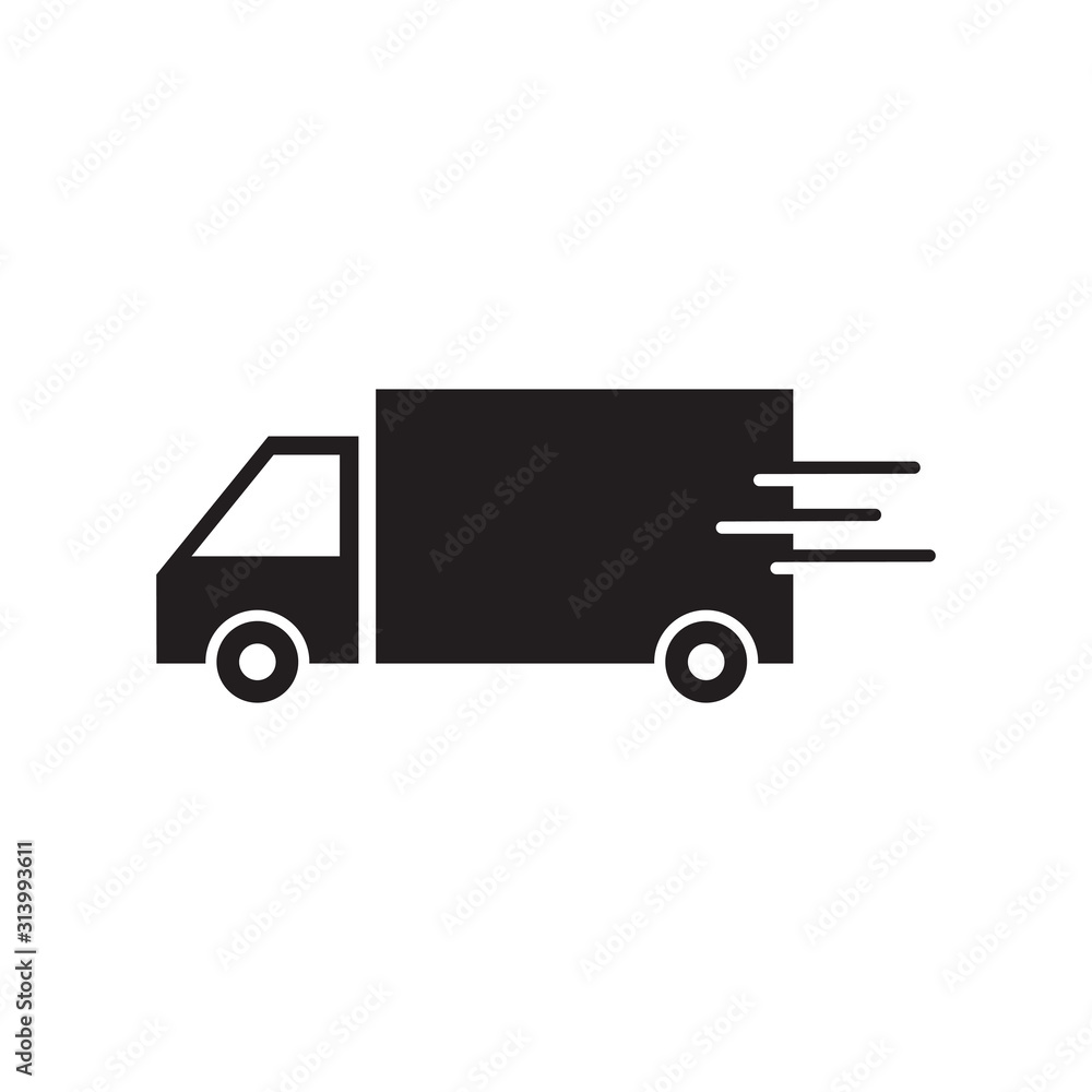 Delivery Truck Icon Vector Design Logo