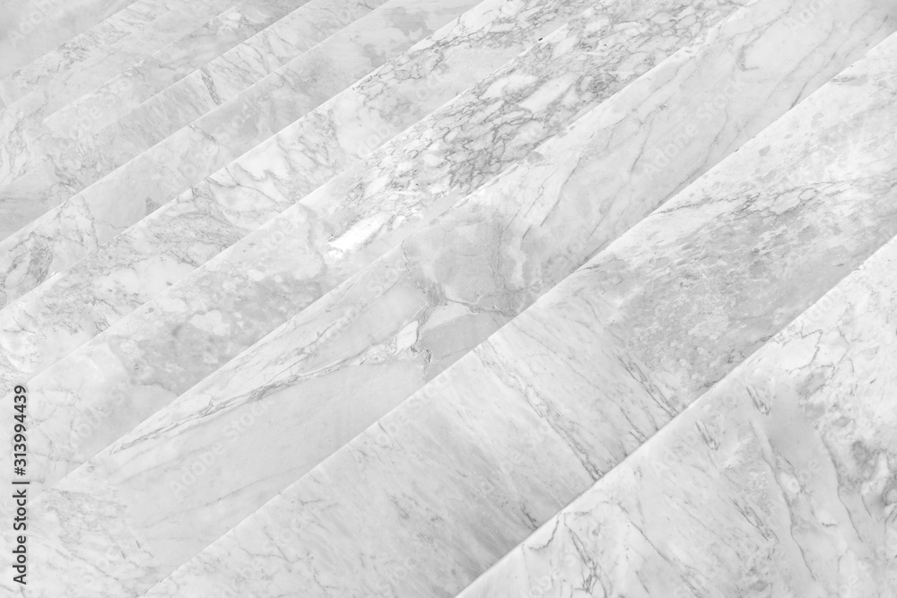 Black and white tone of down stairs of abstract marble black and white