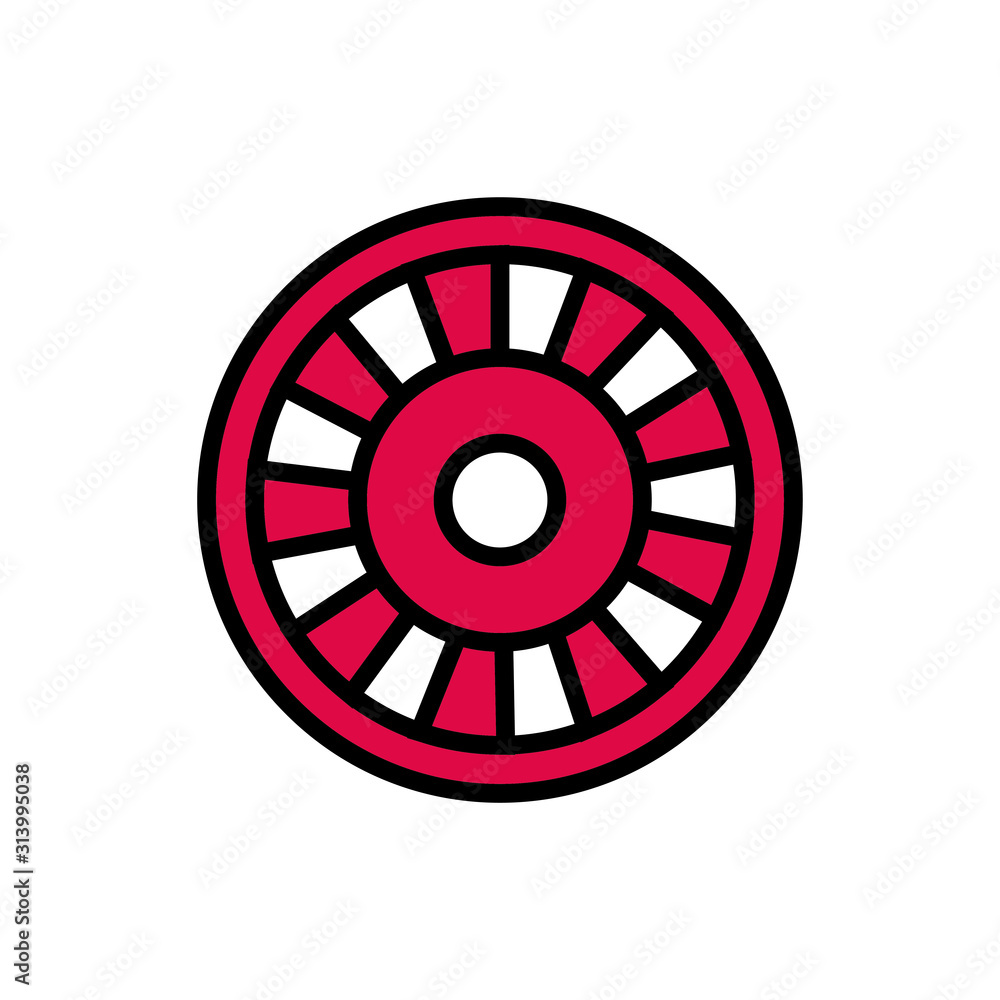 roulette wheel casino isolated icon roulette wheel casino isolated icon