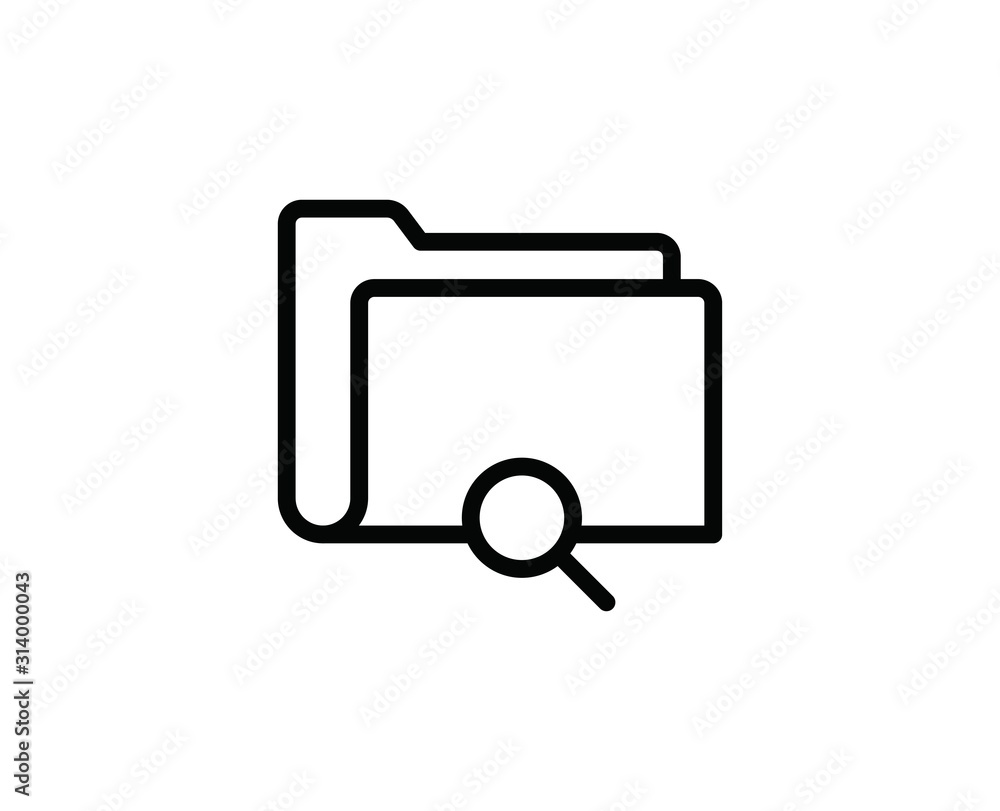 Folder line icon Folder line icon