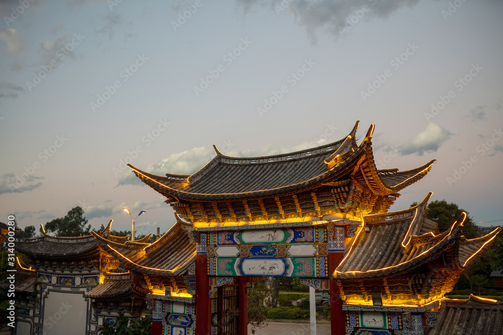 Ancient house in Dali city, Yunnan province, China Ancient house in Dali city, Yunnan province, China