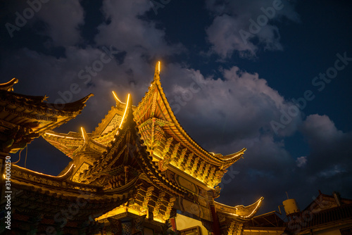 The beauty of the ancient house culture in Dali City, Yunnan Province, China