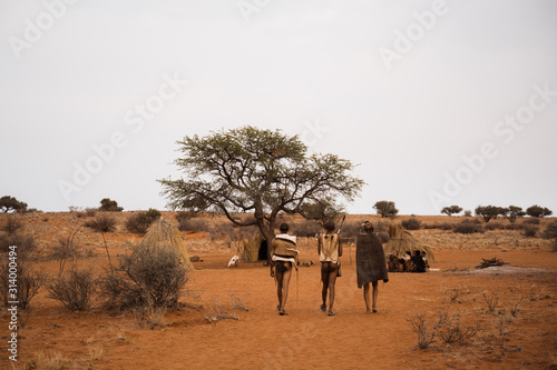 traditional tribe in African village of Namibia