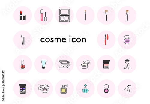 コスメ　アイコン　シンプル　セット　おしゃれ