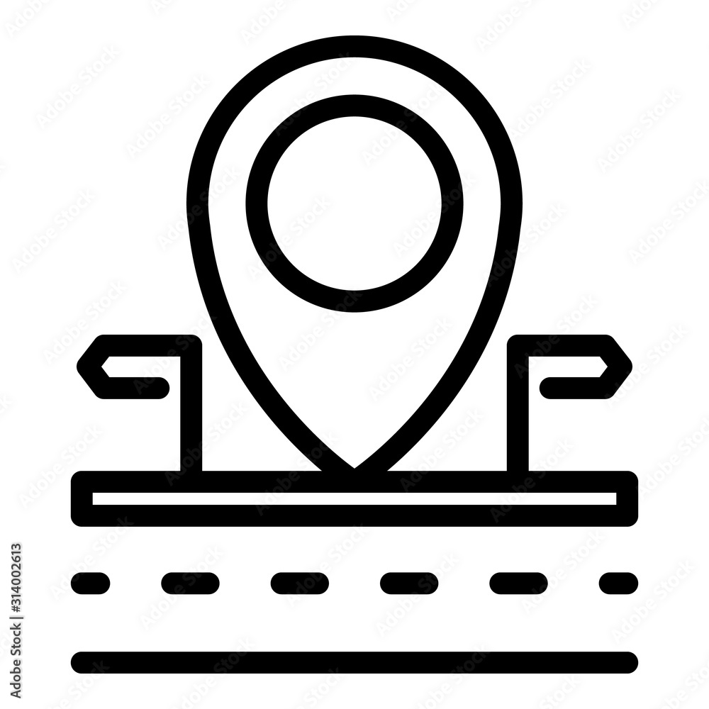 Gps pin location icon. Outline gps pin location vector icon for web design isolated on white background Gps pin location icon. Outline gps pin location vector icon for web design isolated on white background