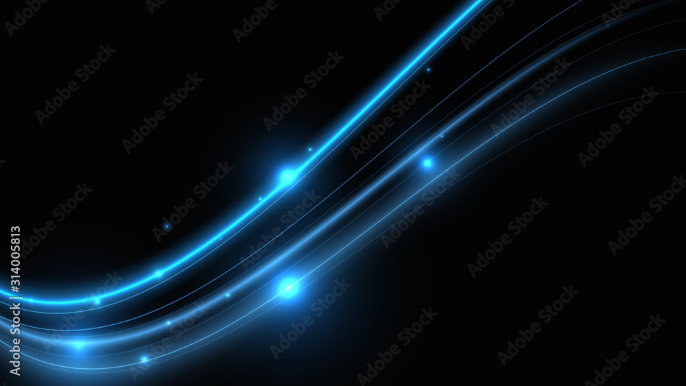 Fototapeta premium Smooth waves of water shapes
