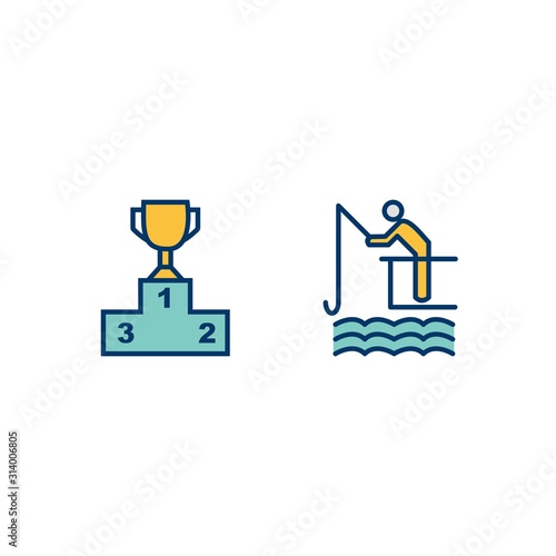 Icon set of sports and games for personal and commmercial use...