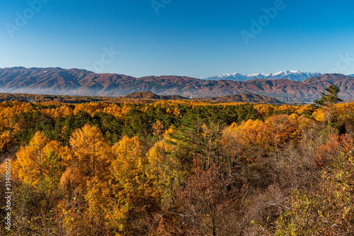 Central highlands in late autumn in Japan A