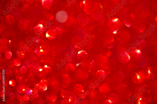 Red shiny glitter holiday beautiful background. Valentines day.
