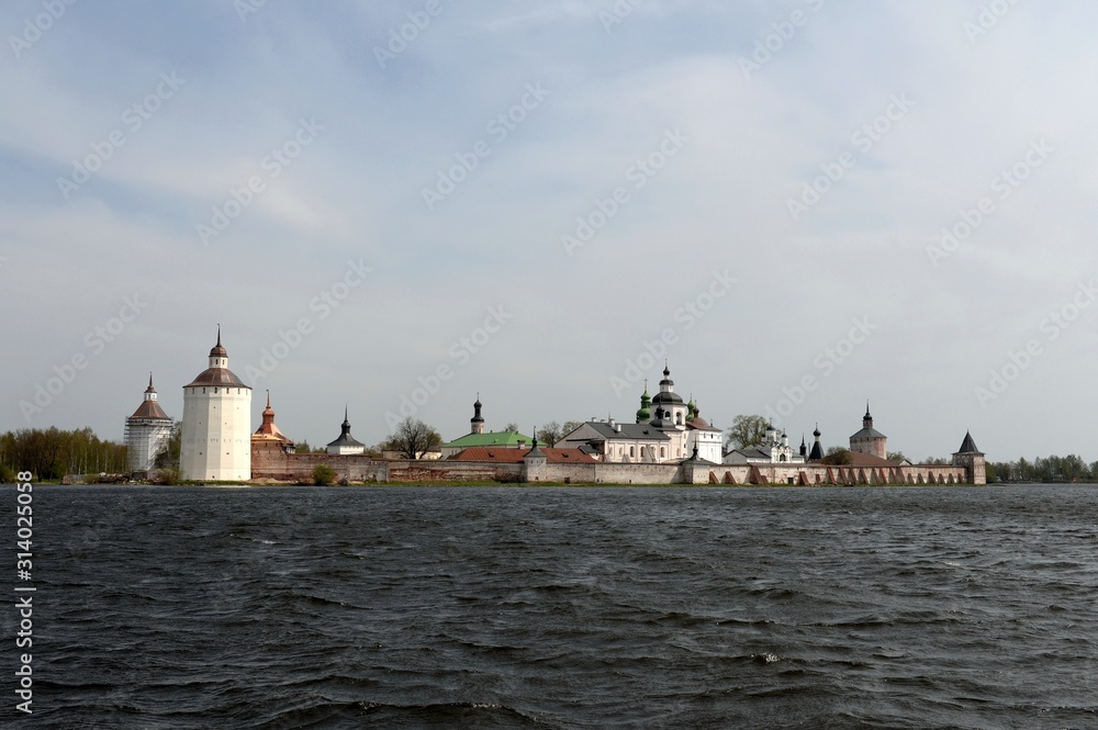View of the Kirillo-Belozersky monastery from Siversky lake
