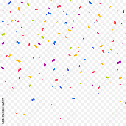 Color Confetti Background. Celebrate Party Vector Illustration