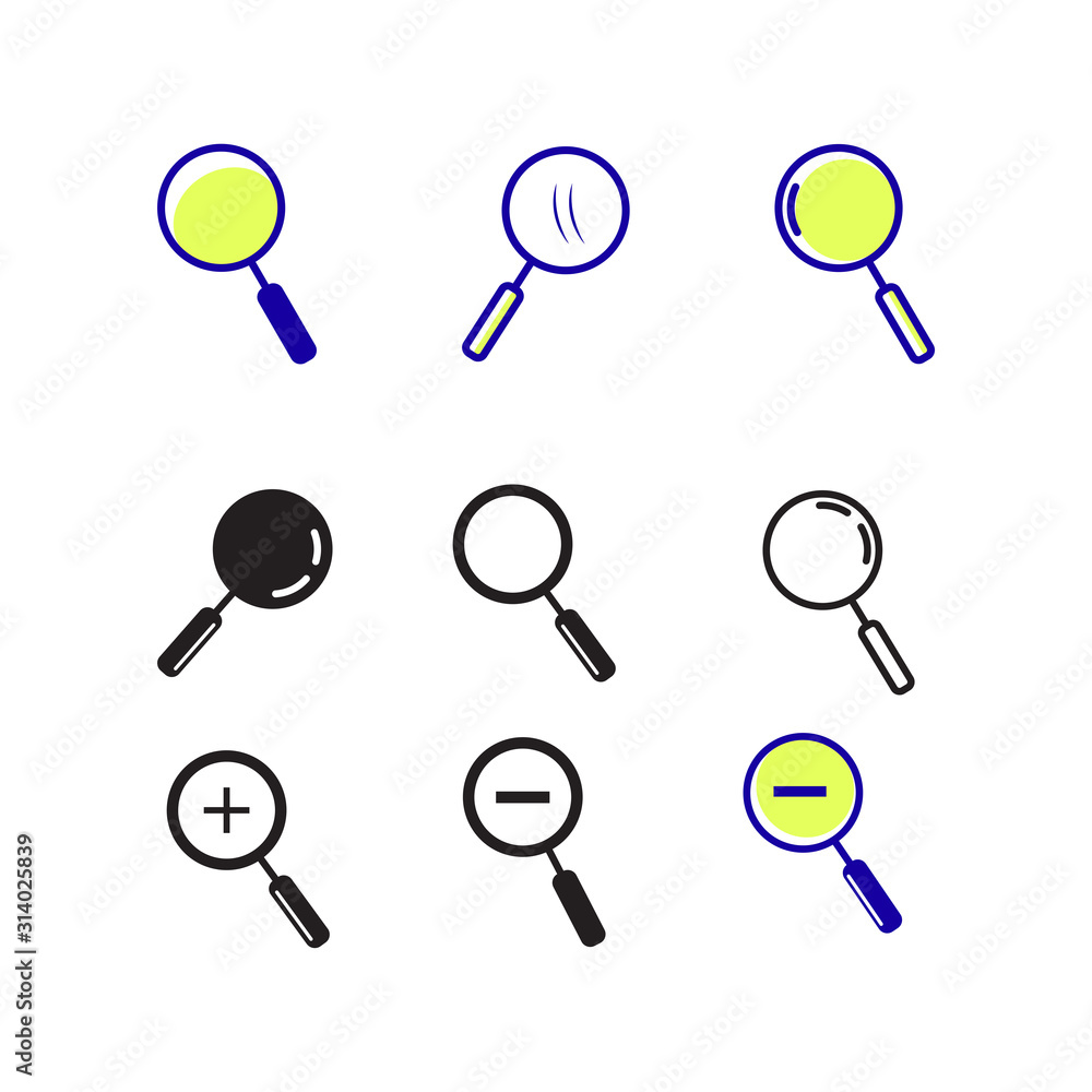 Magnifying glass icon Magnifying glass icon