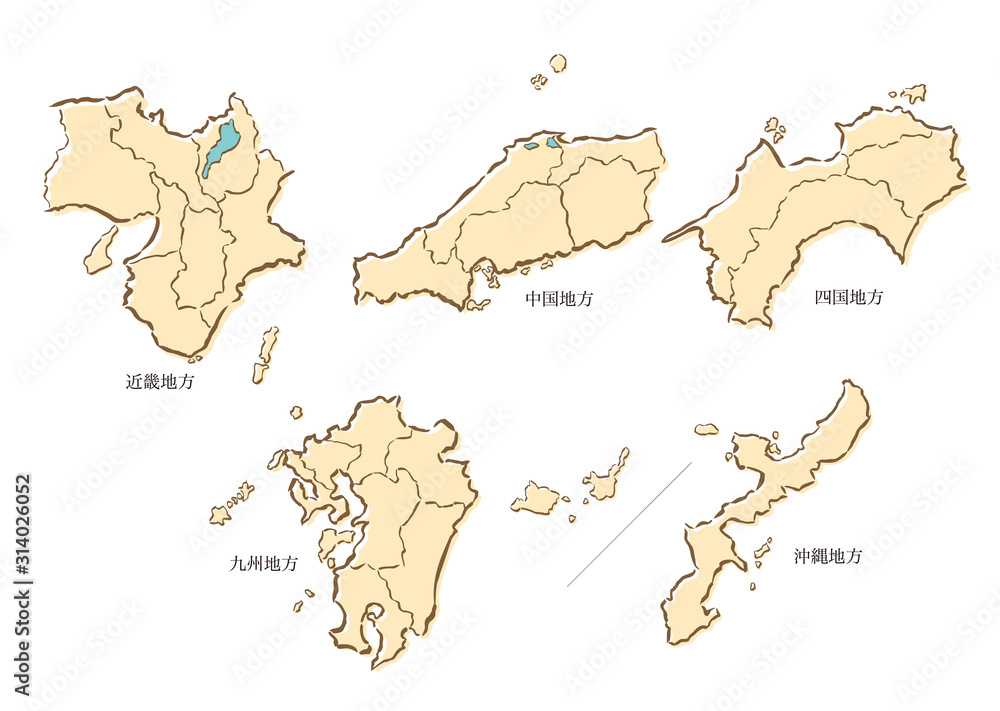 西日本エリアマップ