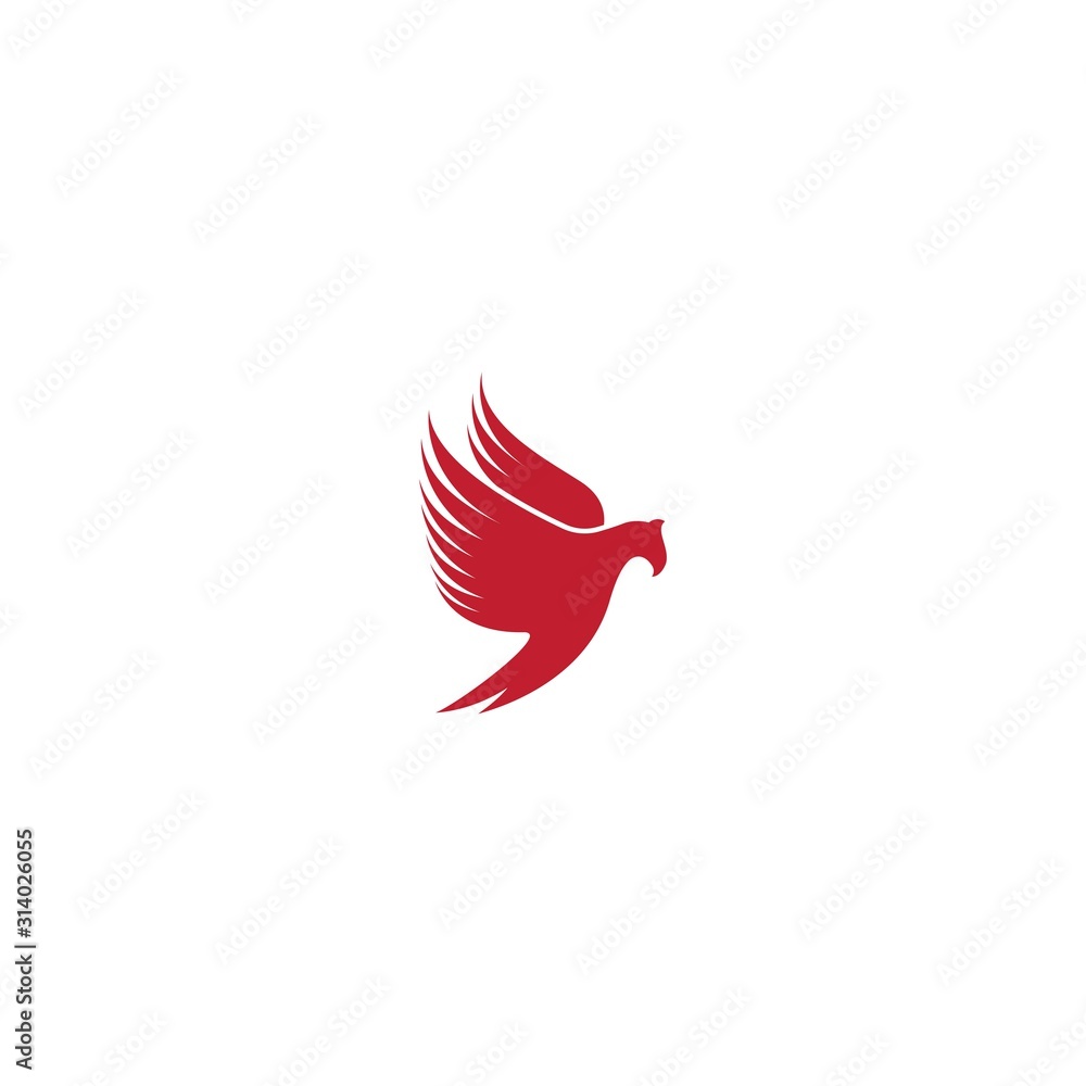 Falcon Eagle Bird Logo Template