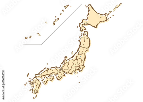 日本地図・都道府県別