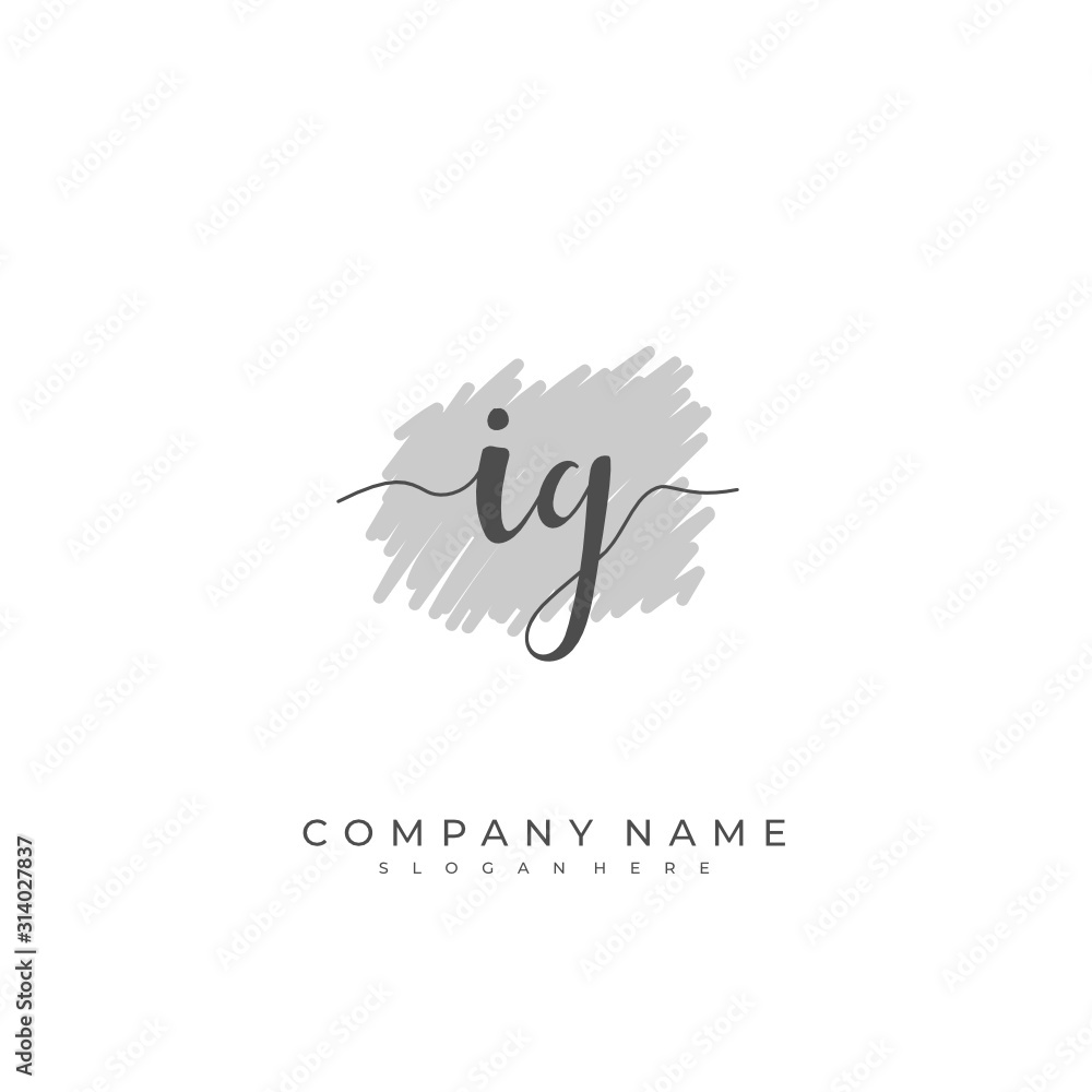 Handwritten initial letter I G IG for identity and logo. Vector logo template with handwriting and signature style. Handwritten initial letter I G IG for identity and logo. Vector logo template with handwriting and signature style.