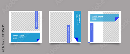 Modern promotion square web banner for social media post template. Elegant sale and discount promo backgrounds for digital marketing