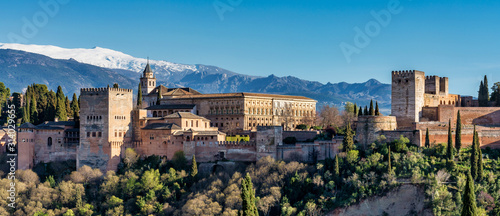 View of Alhambra Palace in Granada  Spain in Europe