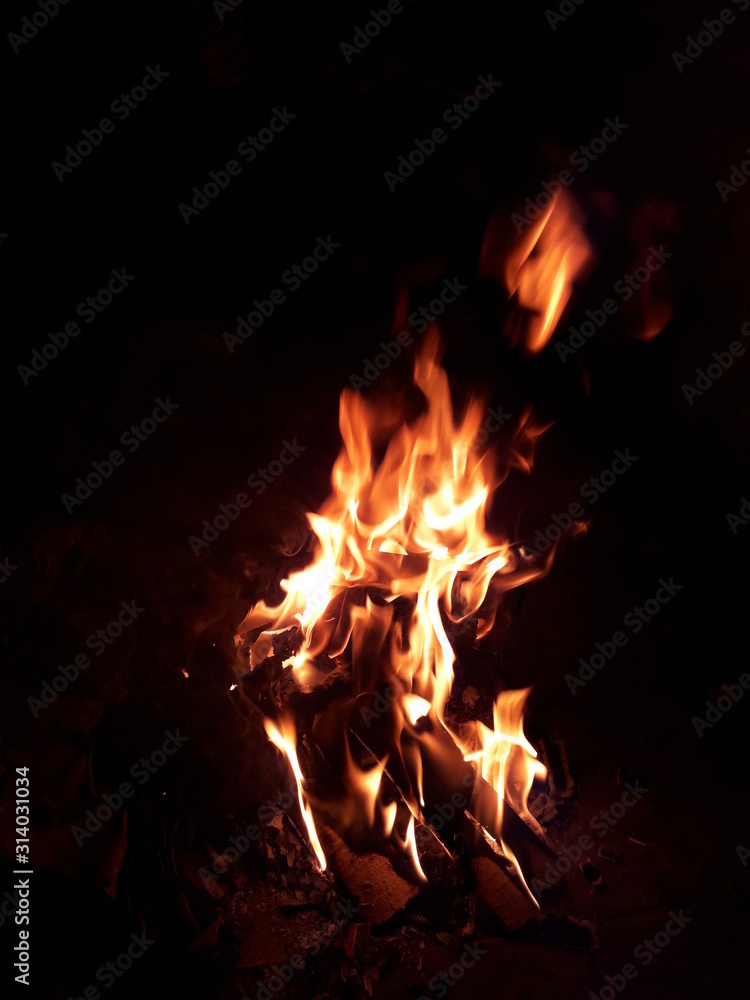 fire in fireplace fire in fireplace