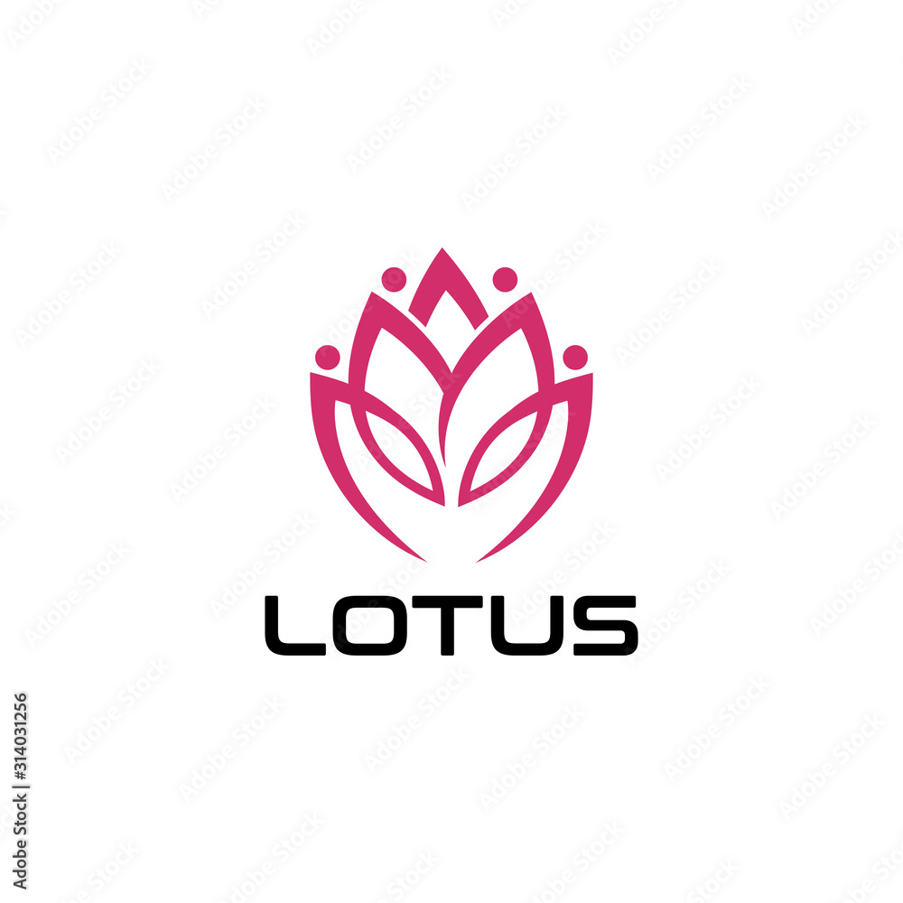 Obraz premium LOTUS flower Creative logo or symbol Template icon design