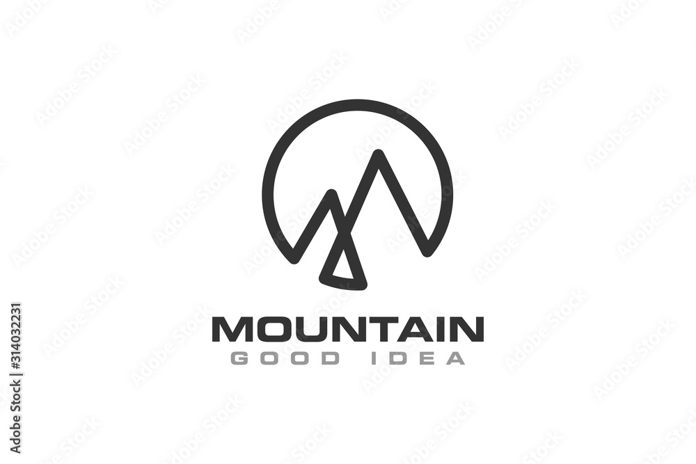 Mountain Logo Icon Design Vector Mountain Logo Icon Design Vector