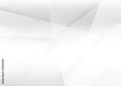 White and grey background. Corporate technology modern design. Pattern style geometric. Abstract modern background used about technology or product presentation backdrop. Vector illustration.