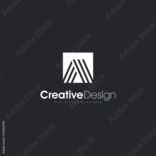 Initial A letter A logo design. Creative,Premium Minimal emblem design template. Graphic Alphabet Symbol for Corporate Business Identity. Initial AA vector element Creative Design