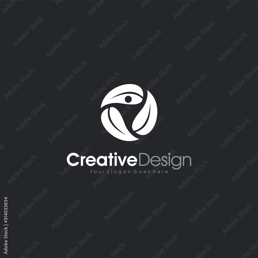 Obraz premium Natural Logo Abstract People logo design template for business Creative Design