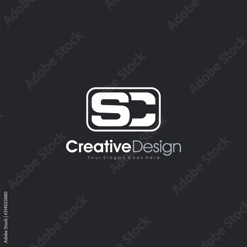 SC Logo Letter Initial SC abstract Logo Template Design Vector, Emblem, Design Concept, Creative Symbol design vector element for identity, logotype or icon Creative Design photo