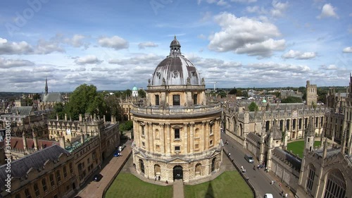 timelapse Oxford City with Radcliffe Camera in UK photo