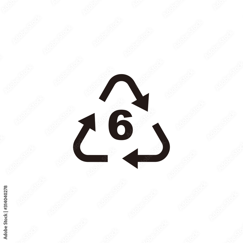 Recycle PS icon symbol vector illustration Recycle PS icon symbol vector illustration