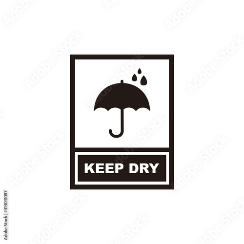 Keep dry icon symbol vector illustration