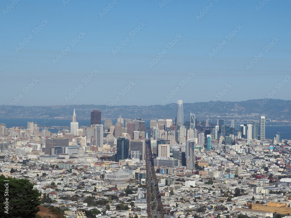 Fototapeta premium Vue d'une ville 