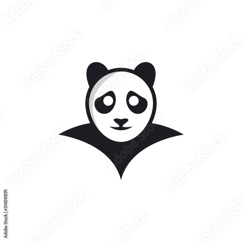Fototapeta Naklejka Na Ścianę i Meble -  Panda logo template vector icon