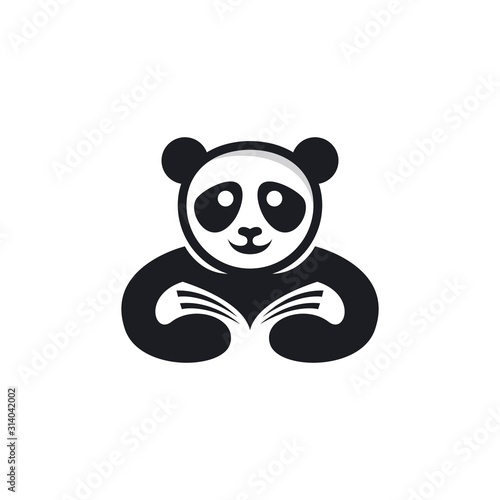 Panda logo template vector icon © patmasari45