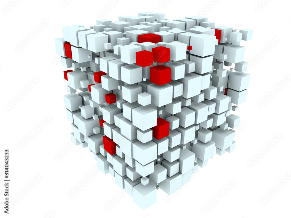 Fototapeta premium Digital Information Cube