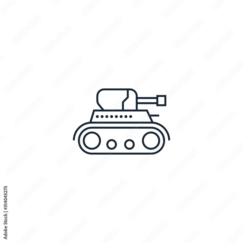 tank creative icon. From War icons collection. Isolated tank sign on white background