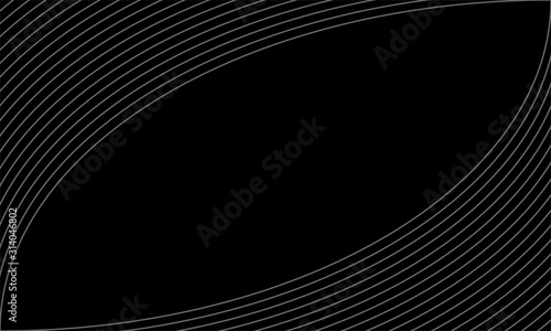 Abstract black background with intersecting wave lines.
