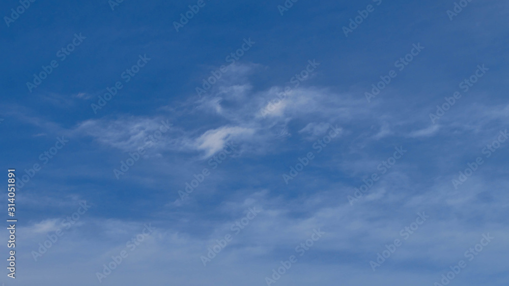 Fluffy white clouds on blue sky Fluffy white clouds on blue sky