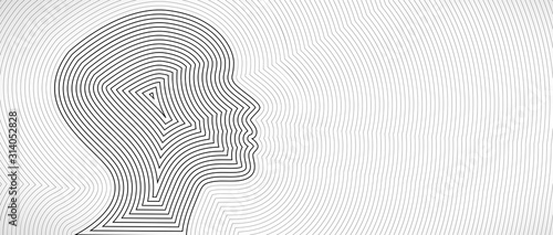 Conceptual technology illustration of artificial intelligence