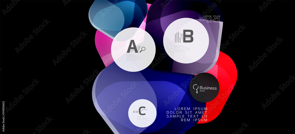 Retro colorful geometric background - circles on black, great design for any purposes. Creative minimal concept Retro colorful geometric background - circles on black, great design for any purposes. Creative minimal concept