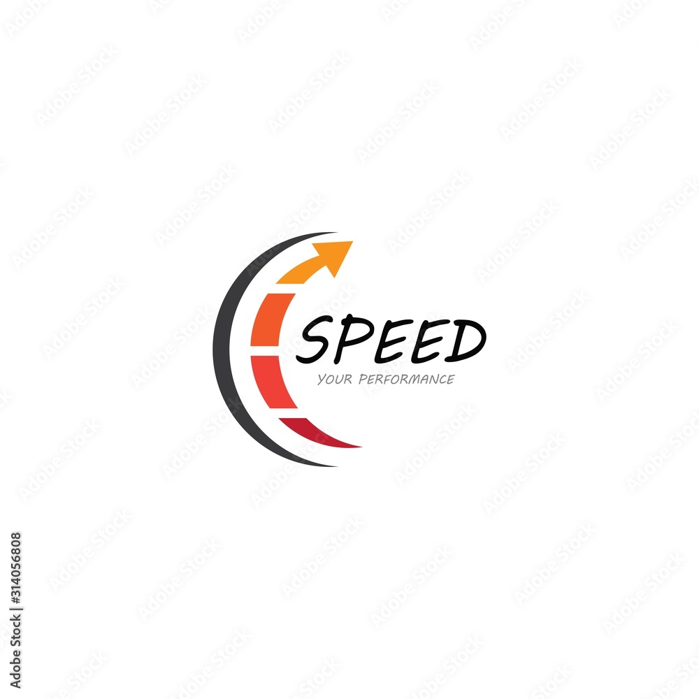 Speed icon simple design illustration vector Speed icon simple design illustration vector