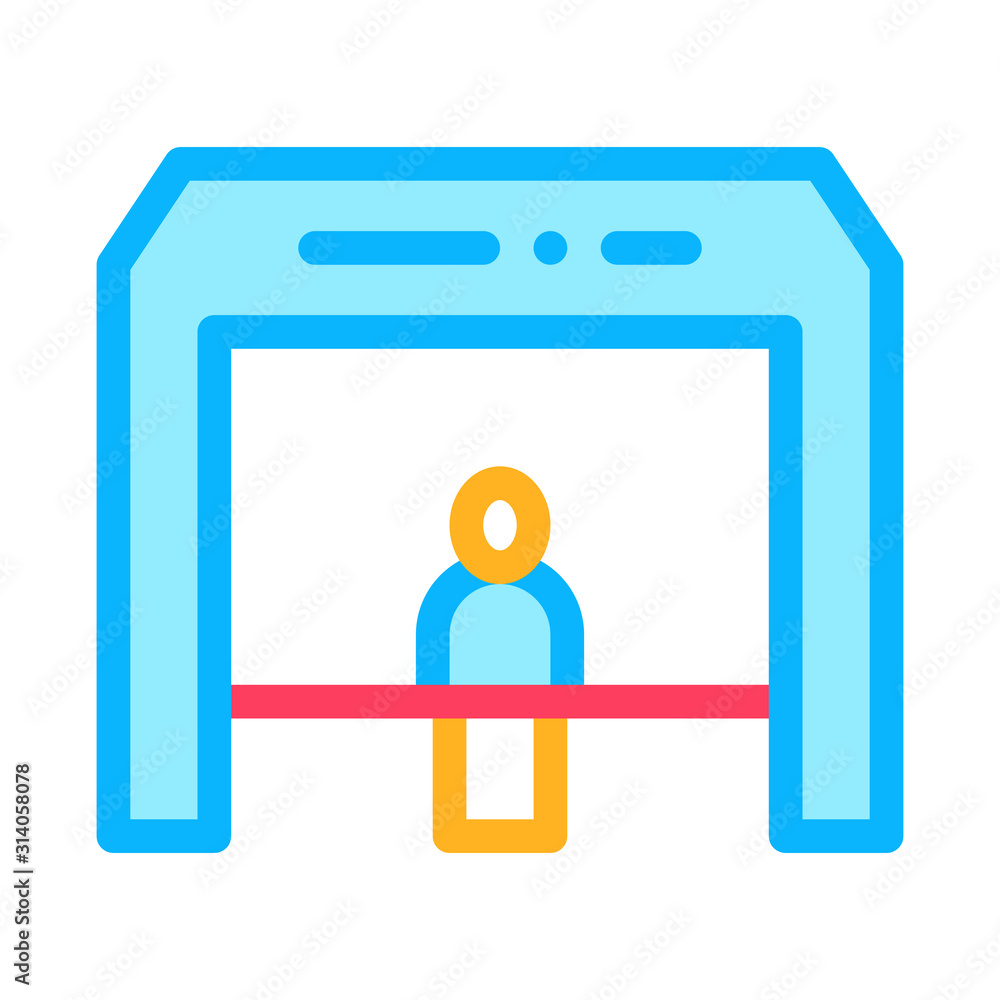 Finish Tape Person Crosses Finish Line Icon Vector. Outline Finish Tape Person Crosses Finish Line Sign. Isolated Contour Symbol Illustration Finish Tape Person Crosses Finish Line Icon Vector. Outline Finish Tape Person Crosses Finish Line Sign. Isolated Contour Symbol Illustration