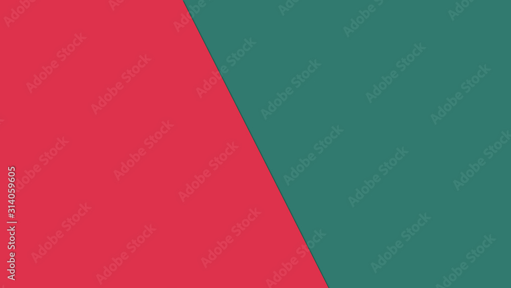 Minimal composition of textile red and green with a transitional shadow. Creative copy of space layout. Fashionable flat lay. 3D illustration. Minimal composition of textile red and green with a transitional shadow. Creative copy of space layout. Fashionable flat lay. 3D illustration.