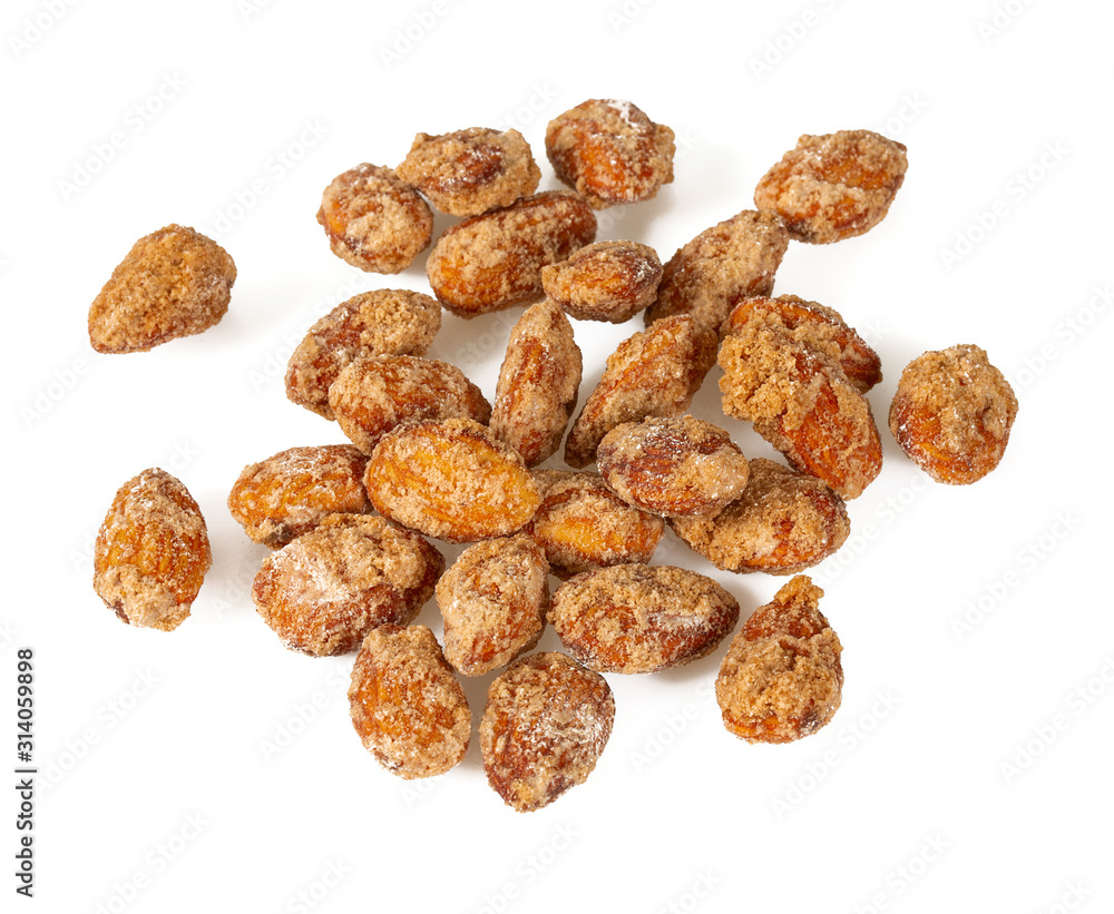 sugared almonds isolated on white sugared almonds isolated on white