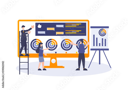 Business workers developing...